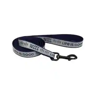 Reflective Dog Leash, Happy Trails, 1" X 6'