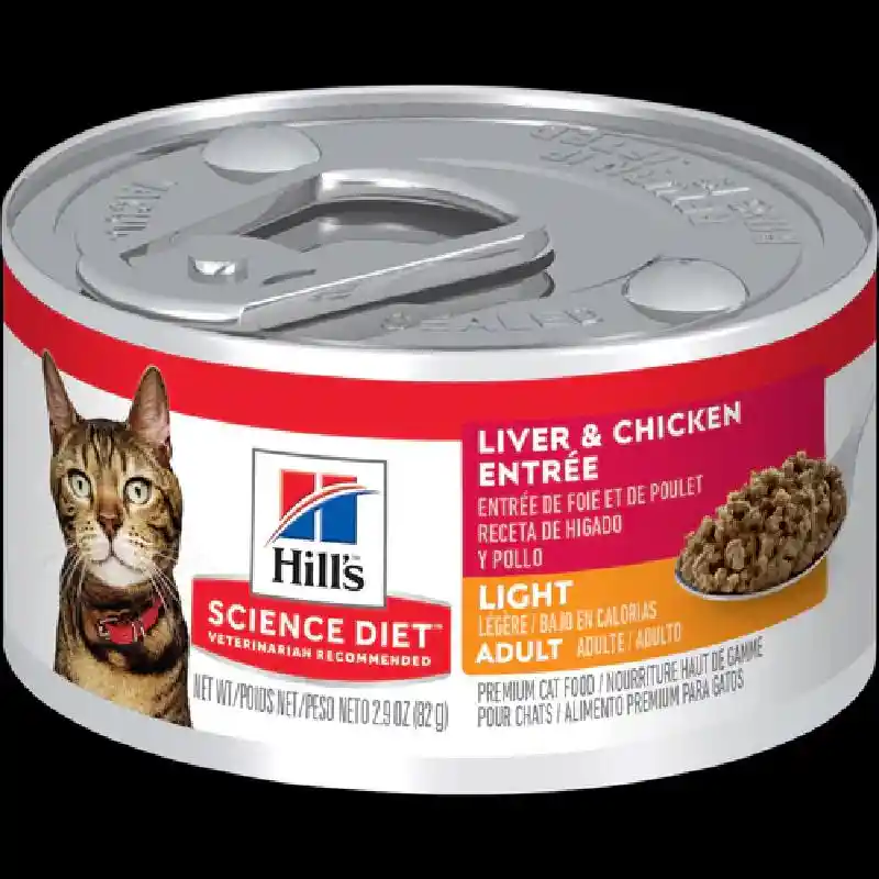 Science Diet Adult Light Liver & Chicken Entree Minced Cat 5.5 Oz
