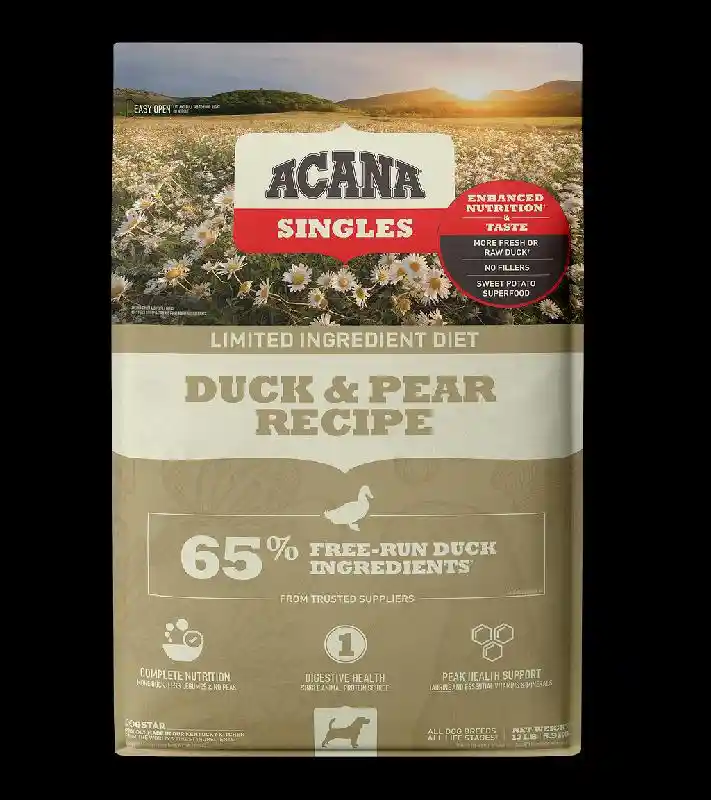 Acana Duck & Pear Recipe Dry Dog Food 25 Lbs
