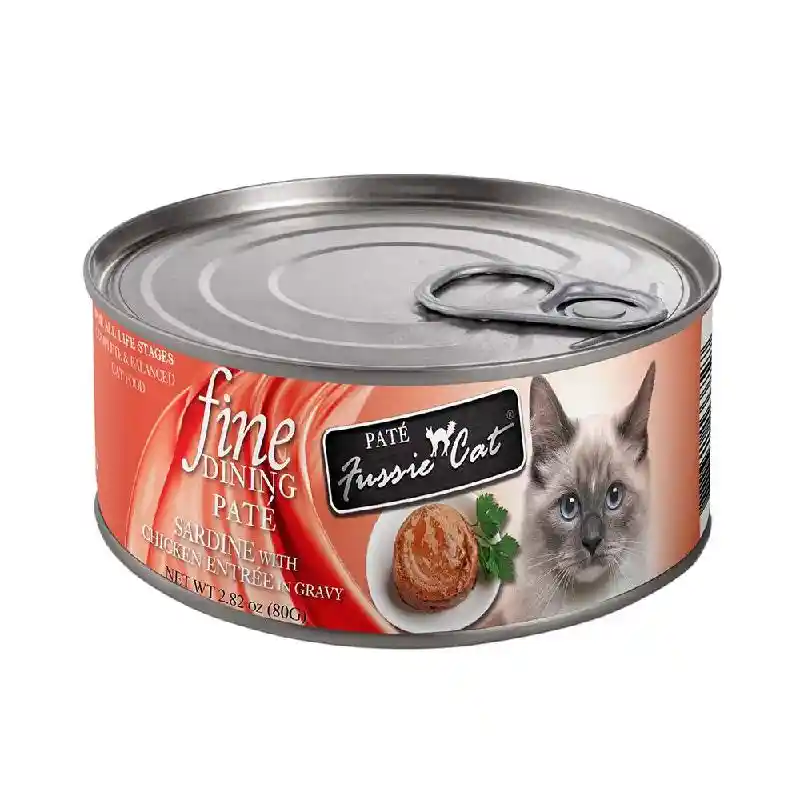 Fussie Cat Fine Sardine and Chicken Pate 2.82oz