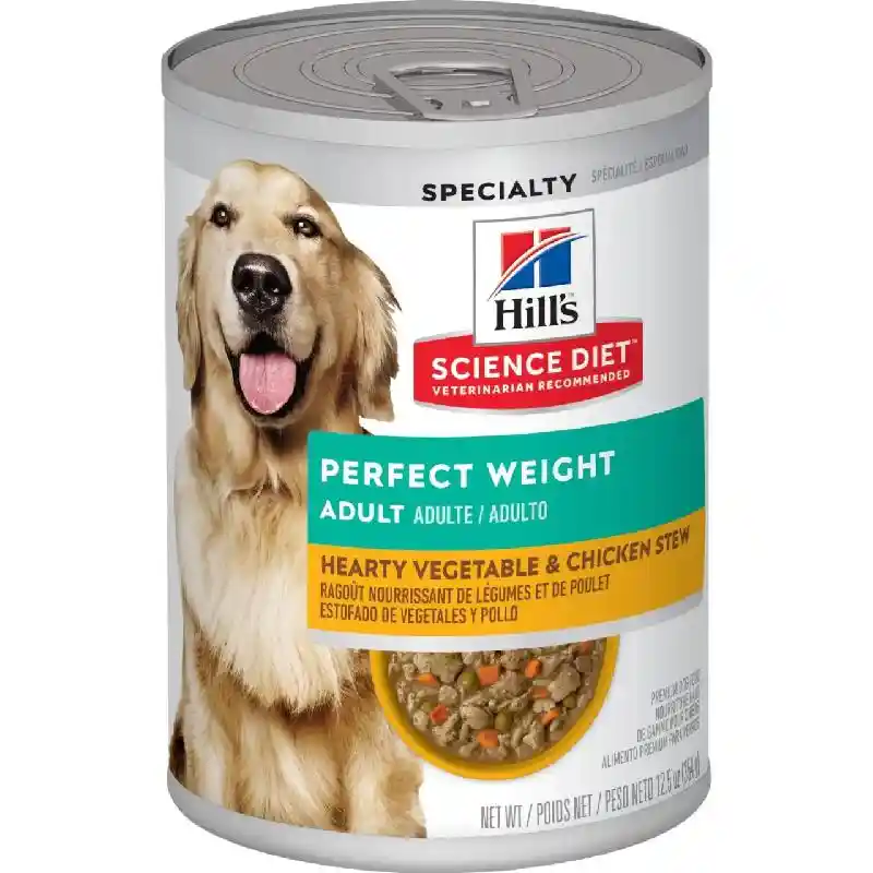 Science Diet Adult Perfect Weight Vegetable and Chicken Stew Wet Dof Food 12.5oz