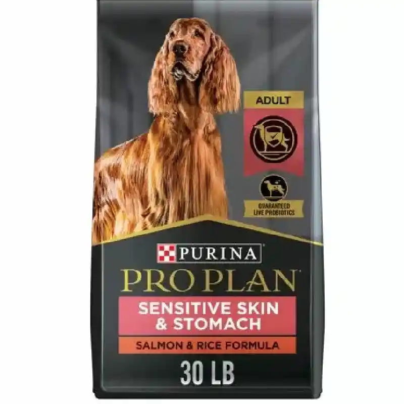 Purina Pro Plan Sensitive Skin Salmon and Rice Dry Dog Food 30 Lbs