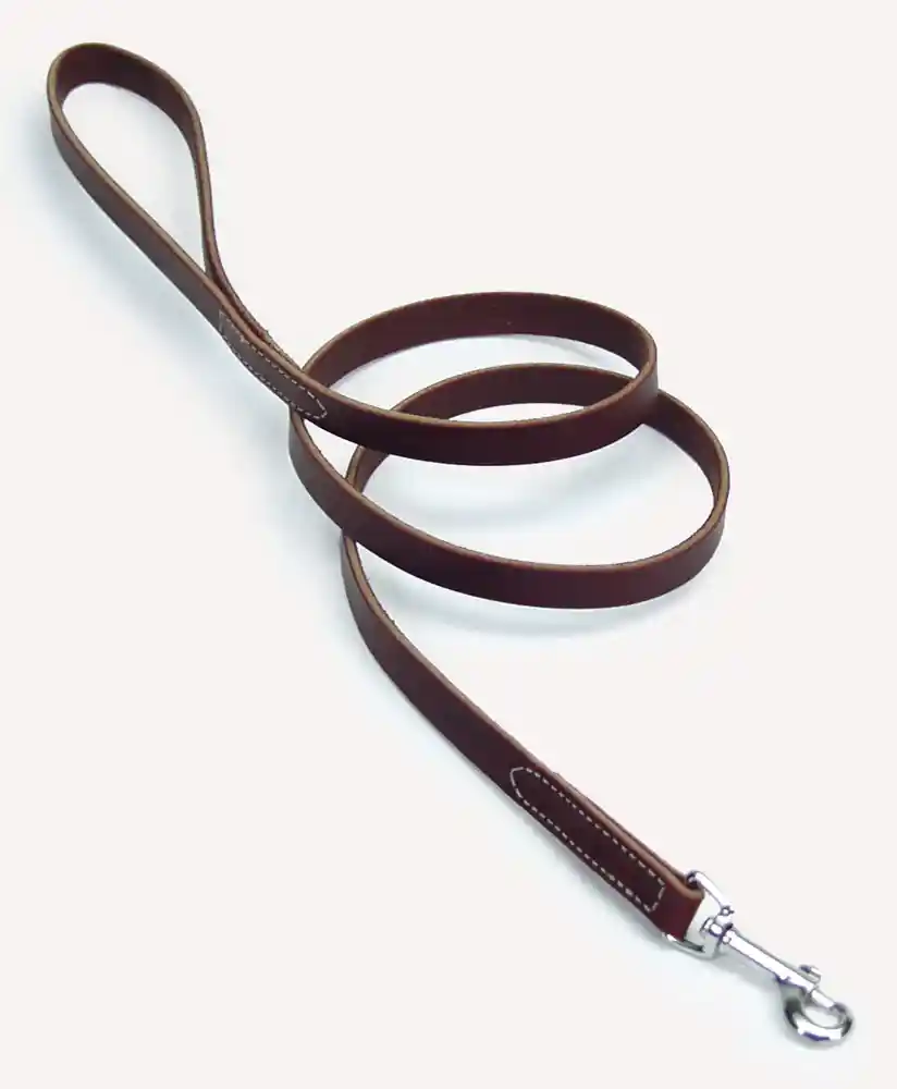 Latigo Leather Dog Leash, Latigo, 3/4" X 06'