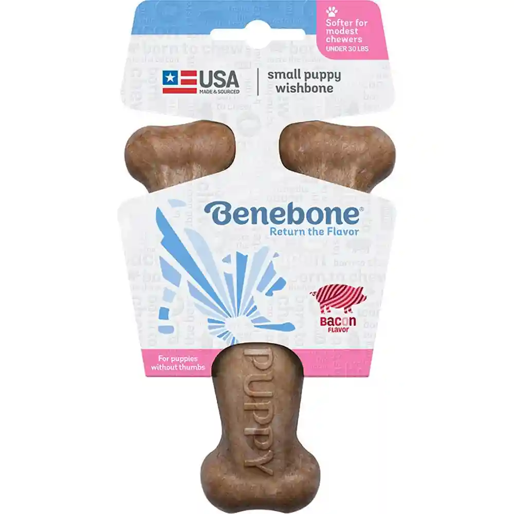 Benebone Bacon Wishbone Small Pup