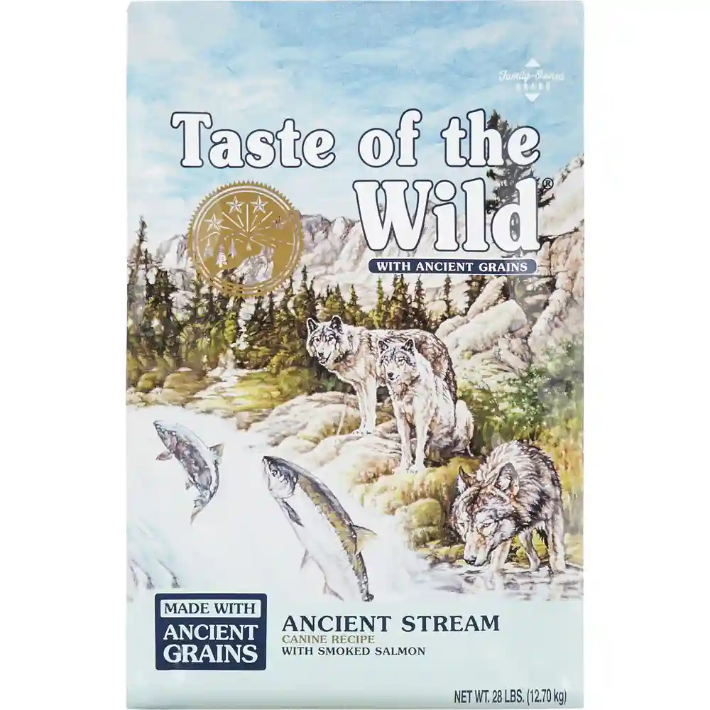 Ancient Stream Smoked Salmon & Ancient Grain Recipe Dry Dog Food 14-lb