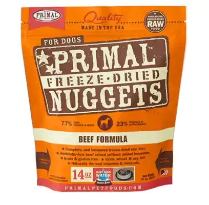 Freeze Dried Nuggets Grain Free Beef Formula Dog Food 14-oz
