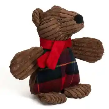 Hugglehounds 2020 Holiday Corduroy Brown Bear Large