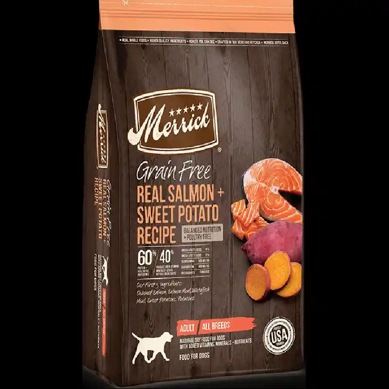 Merrick Salmon and Sweet Potato Dry DOg Food 22 Lbs