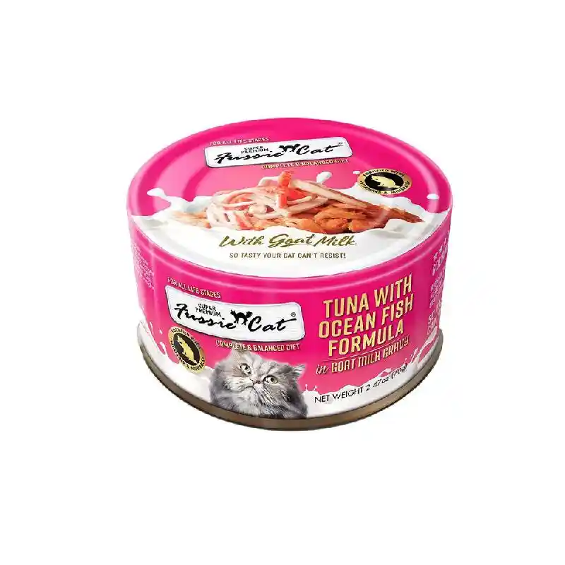 Fussie Cat Tuna & Oceanfish In Goats Milk 2.47oz