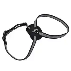 Mesh Dog Harness, Grey, 1" X 24"-30"