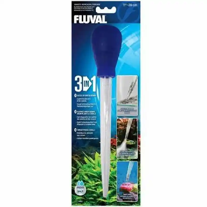 Fluval 3 In 1 Waste Remover/feeder 11in