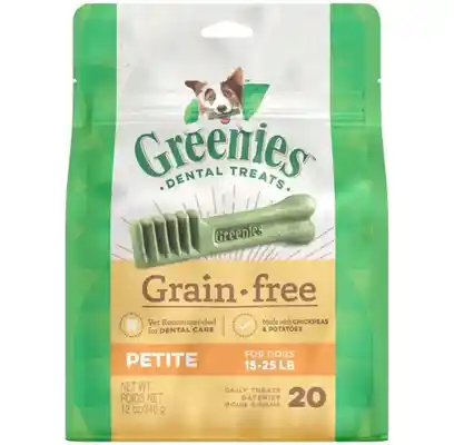 Grain Free Petite Dental Dog Chews 12-oz