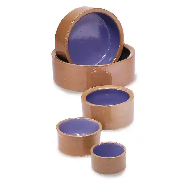Spot Ceramic Dog Dish-blue 3"