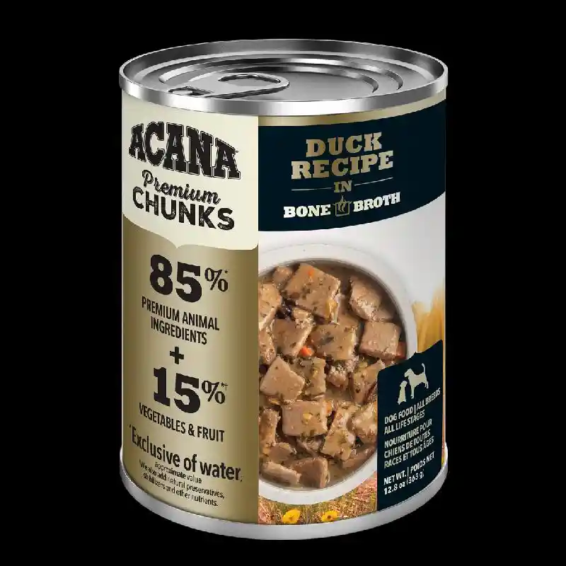 Acana Premium Chunks Duck Recipe Wet Dog Food 12.8oz