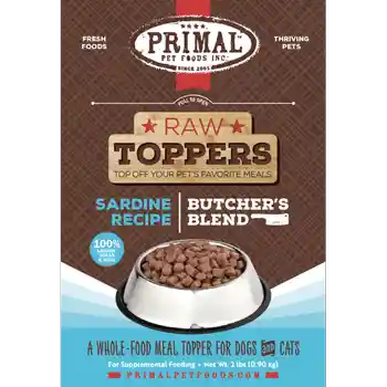 Prim Frzn Canine/feline Butcher's Blend Topper Sard 2#