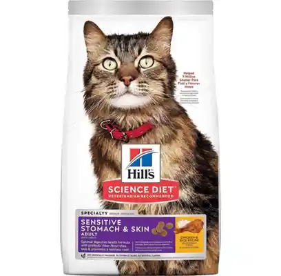 Science Diet Sensitive Stomach & Skin Chicken & Rice Dry Cat Food 3.5lbs
