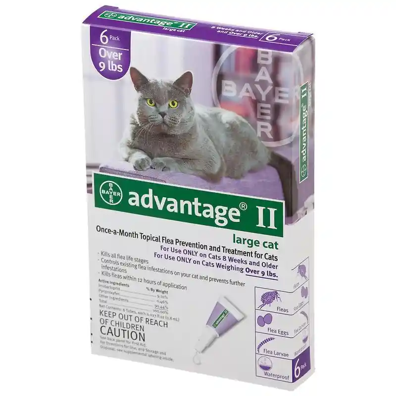 Advantage Ii Cat Purple Over 9 Lbs 4 Pk