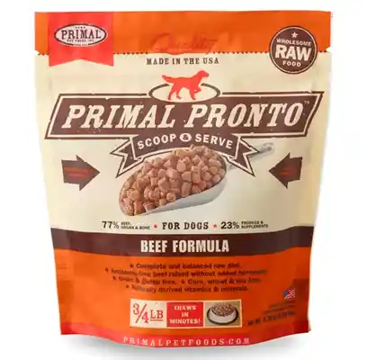 Pronto Raw Beef Frozen Dog Food 12-oz