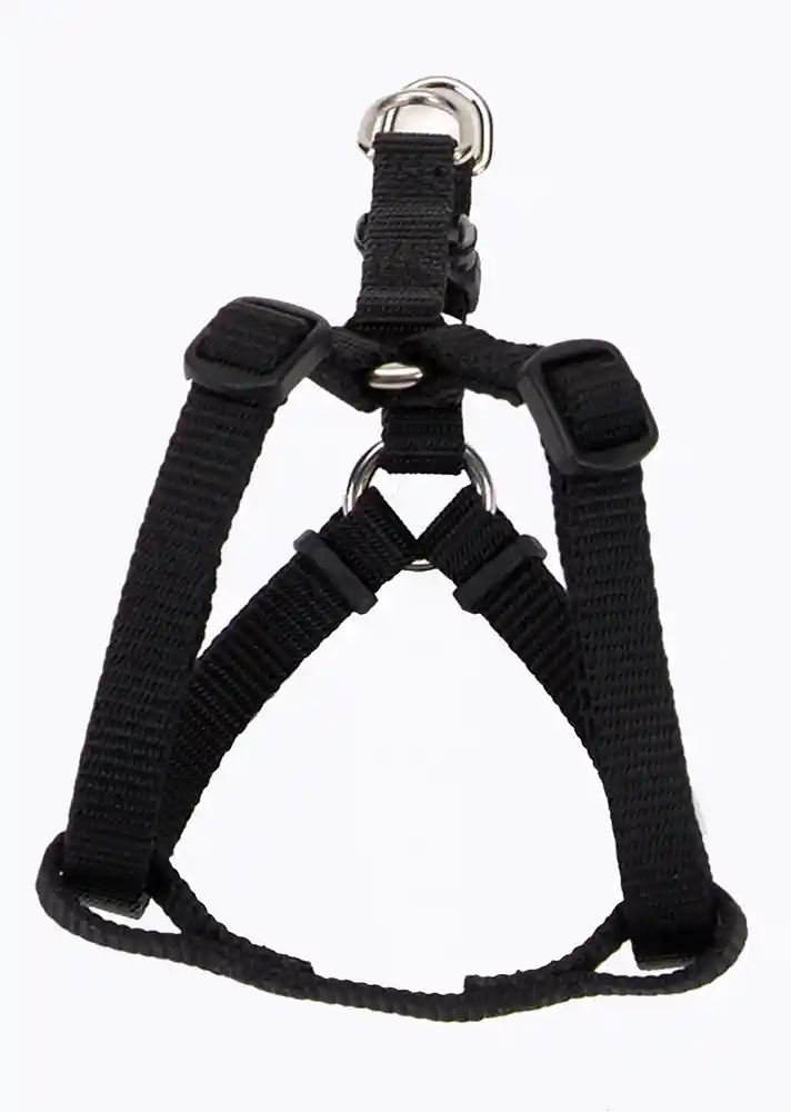Adjustable Dog Harness, Black, 1" X 26"-38"