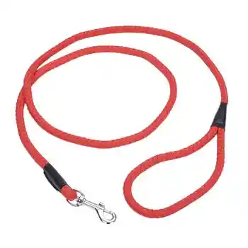 Rope Dog Leash, Red, 1/2" X 06'
