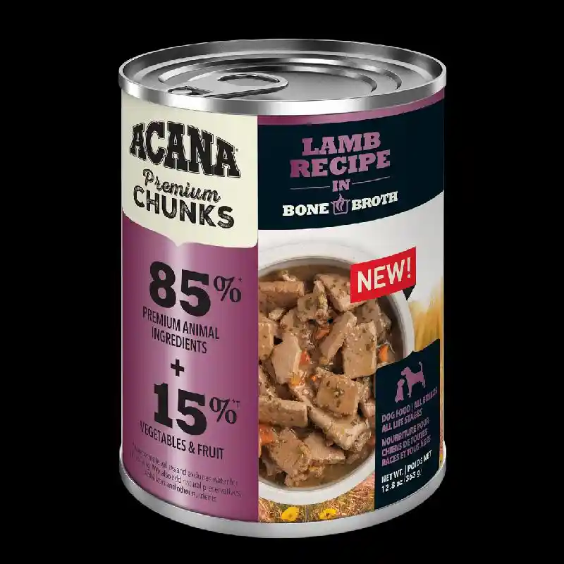 Acana Premium Chunks Lamb Recipe Wet Dog Food 12.8oz