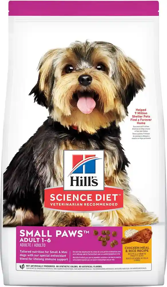 Science Diet Adult Small Paws Chicken Meal & Rice Dog Food 4.5lbs
