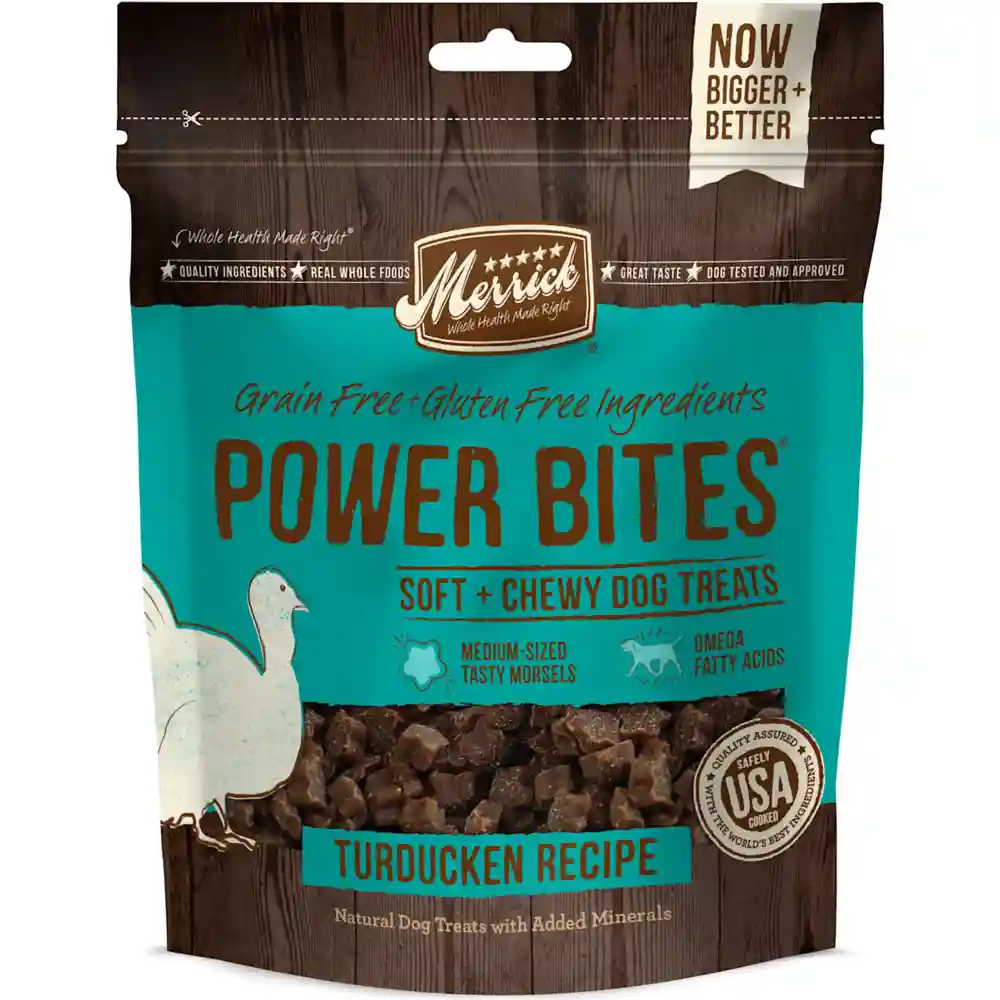 Merrick Power Bites Turducken 6 Oz