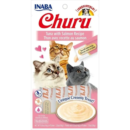 Inaba Churu Tuna And Salmon Cat Treat 2oz
