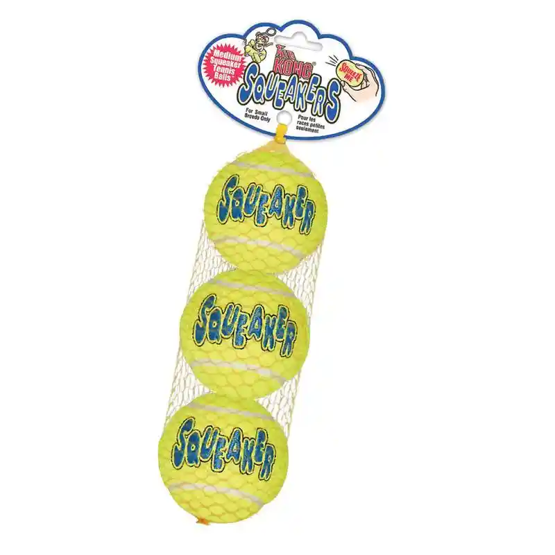 Air Kong Tennis Ball With Squeaker 3 Pack