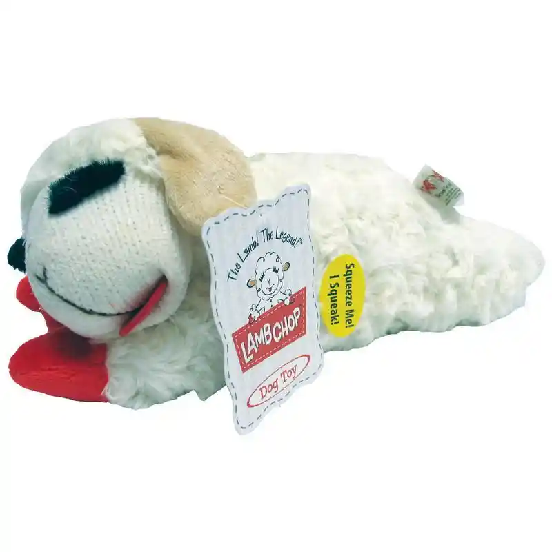Multipet Dog Toy Plush Lamb Chop 8"