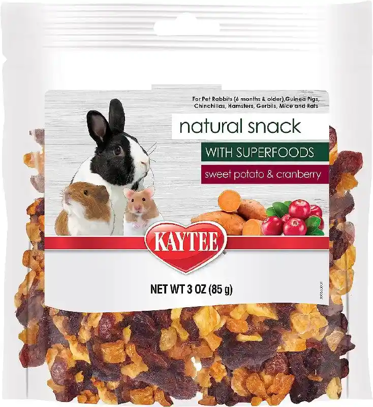 Kaytee Natural Snack W/swt Potato & Cranberry 3oz