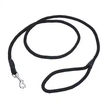 Rope Dog Leash, Black, 1/2" X 06'