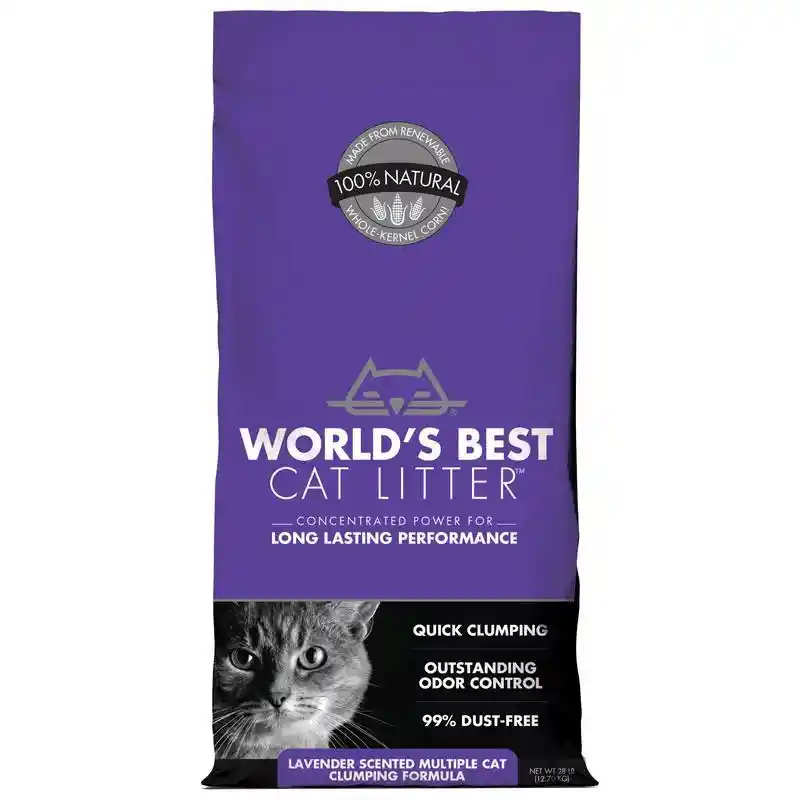 Lavender Scented Multiple Cat Clumping Formula Cat Litter 28-lb