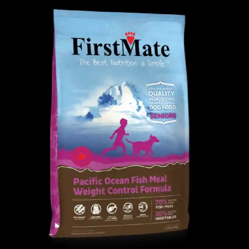FirstMate Pacific Ocean Fish Meal-Weight Control Dry Dog Food 28.6 Lbs