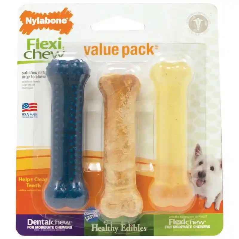 Flexichew Variety Pack Dog Chew Toys Regular