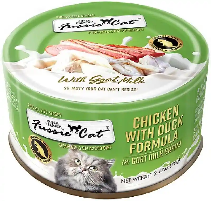 Fussie Cat Chicken and Duck in GoatMilkGravy2.47oz