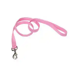 Single-ply Dog Leash, Pink Bright, 3/4" X 6'
