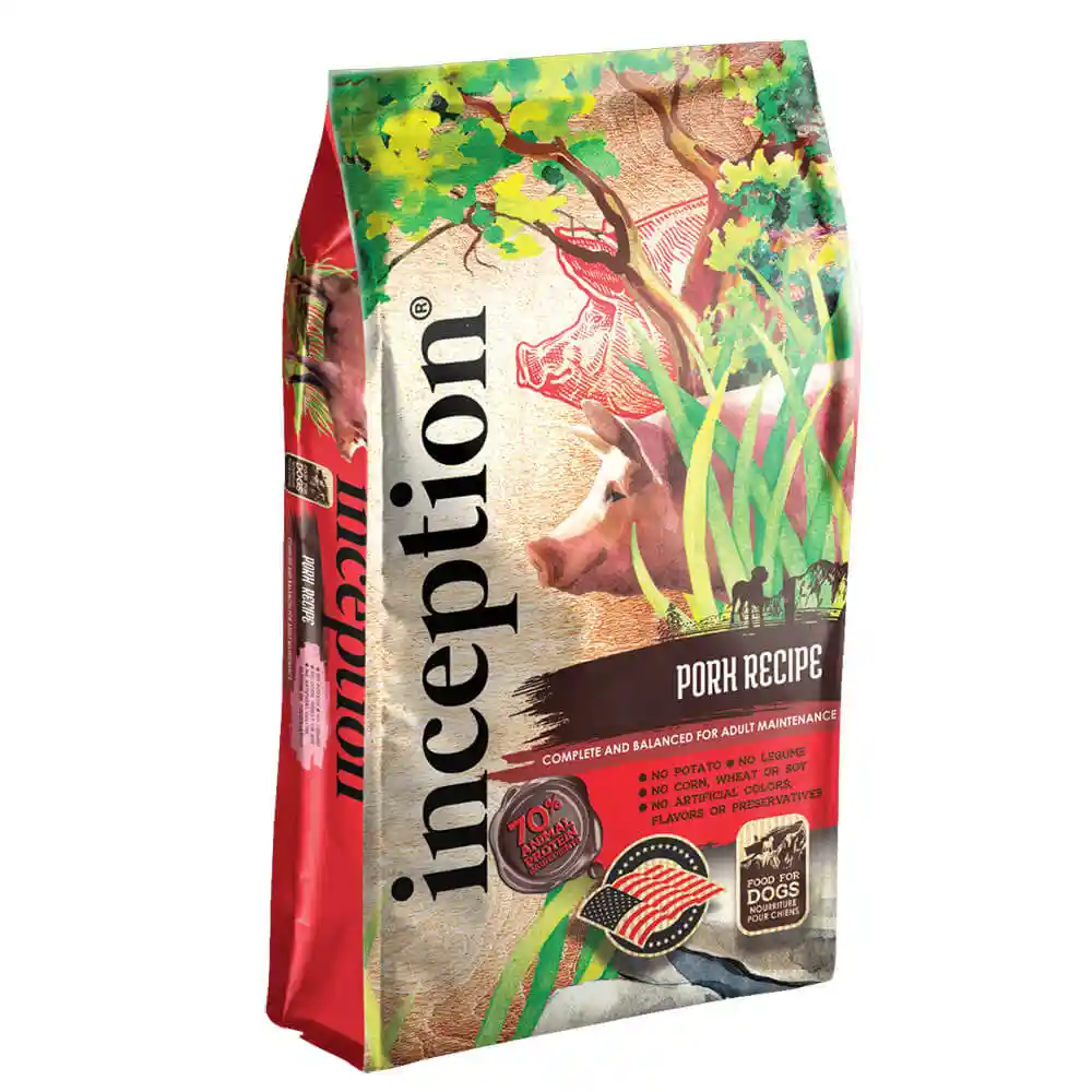 Inception Pork Recipe Whole Grain Dry Dog Food 27-lb