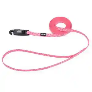 Patterned Dog Leash With E-z Snap, Pink Tribal Chevron, 5/8" X 06'