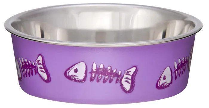 The Bella Bowl Designer – Fish Bones Lilac X-small - 5.00" - 10-oz.