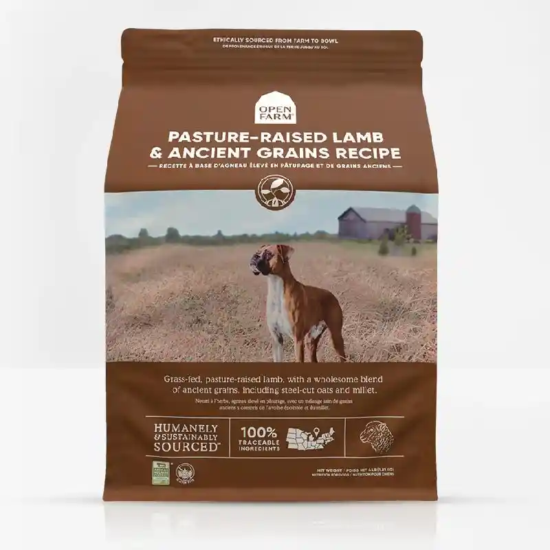Open Farm Dog Dry Pasture Raised Lamb Ancient Grain 4-llb
