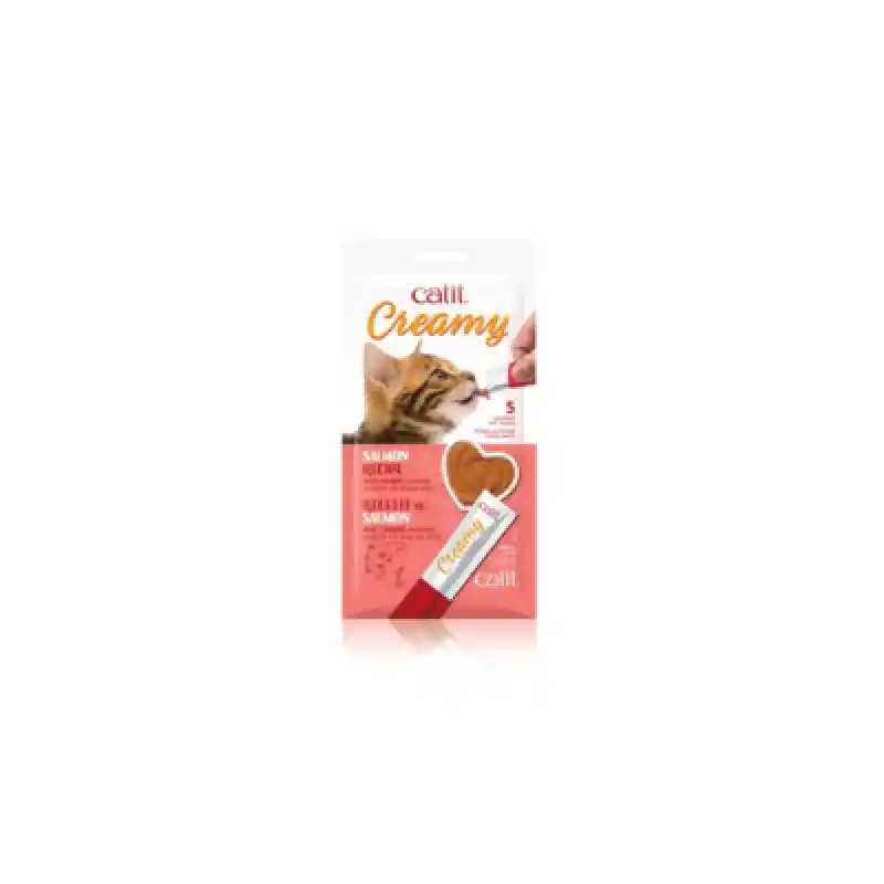 Catit Creamy Treat, Salmon .05oz 5pk