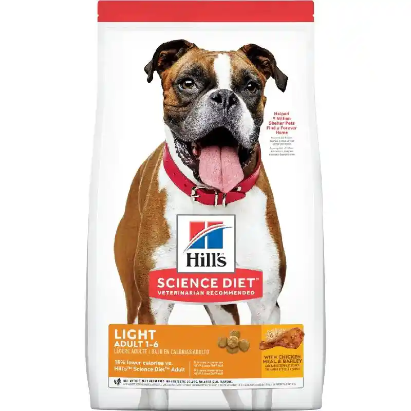 Science Diet Light Adult Chicken and Barley Dry Dog Food 15Lbs
