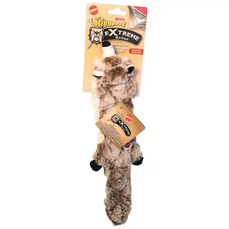 Mini Skinneeez Extreme Quilted Raccoon Assorted 14 Inch;