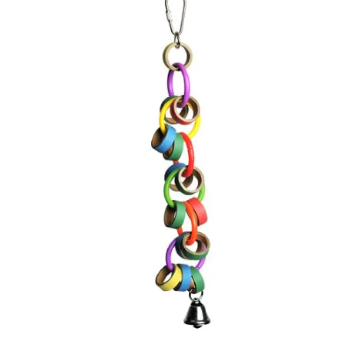 Happy Beaks Bagels And Bells Toy Multicolored