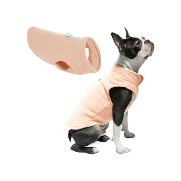 Gooby Fleece Vest Peach Med