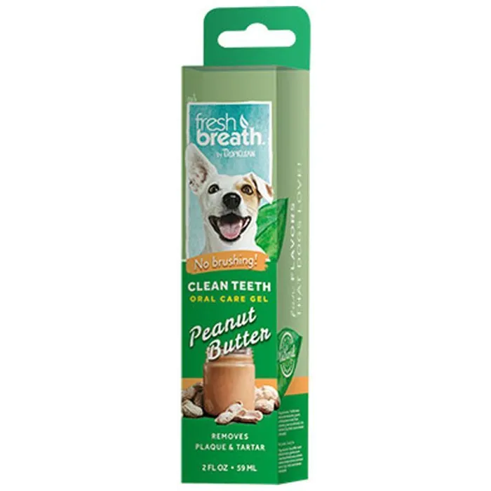 Tropiclean Clean Teeth Oral Gel Peanut Butter 2-oz