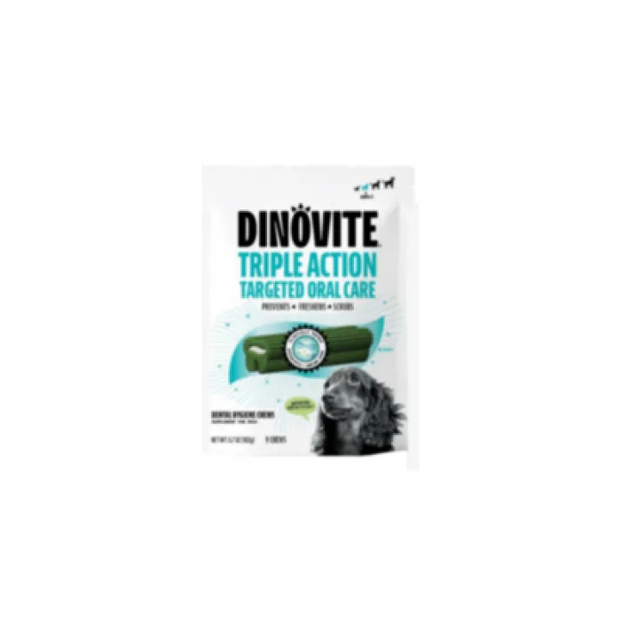 K9 Dental Chew Small 9ct Bag 1032318 Dinovite 4 Bags/cs